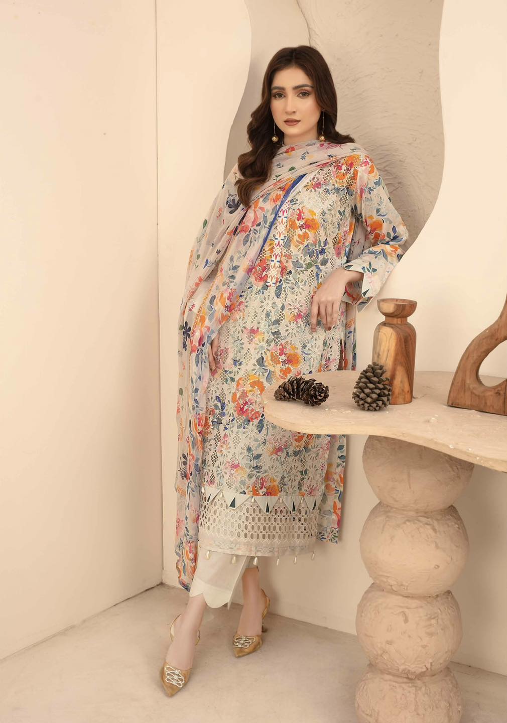 Amelle Dress 5 – Unstitched 3-Piece Set