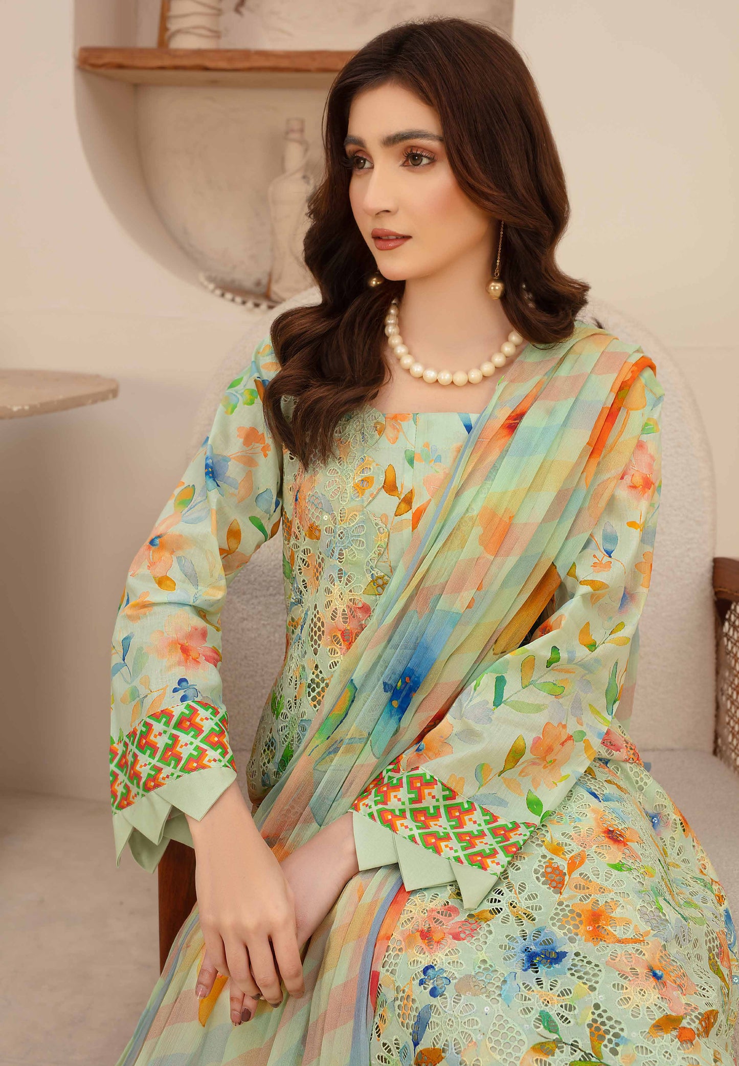 Amelle Dress 8 – Unstitched 3-Piece Set