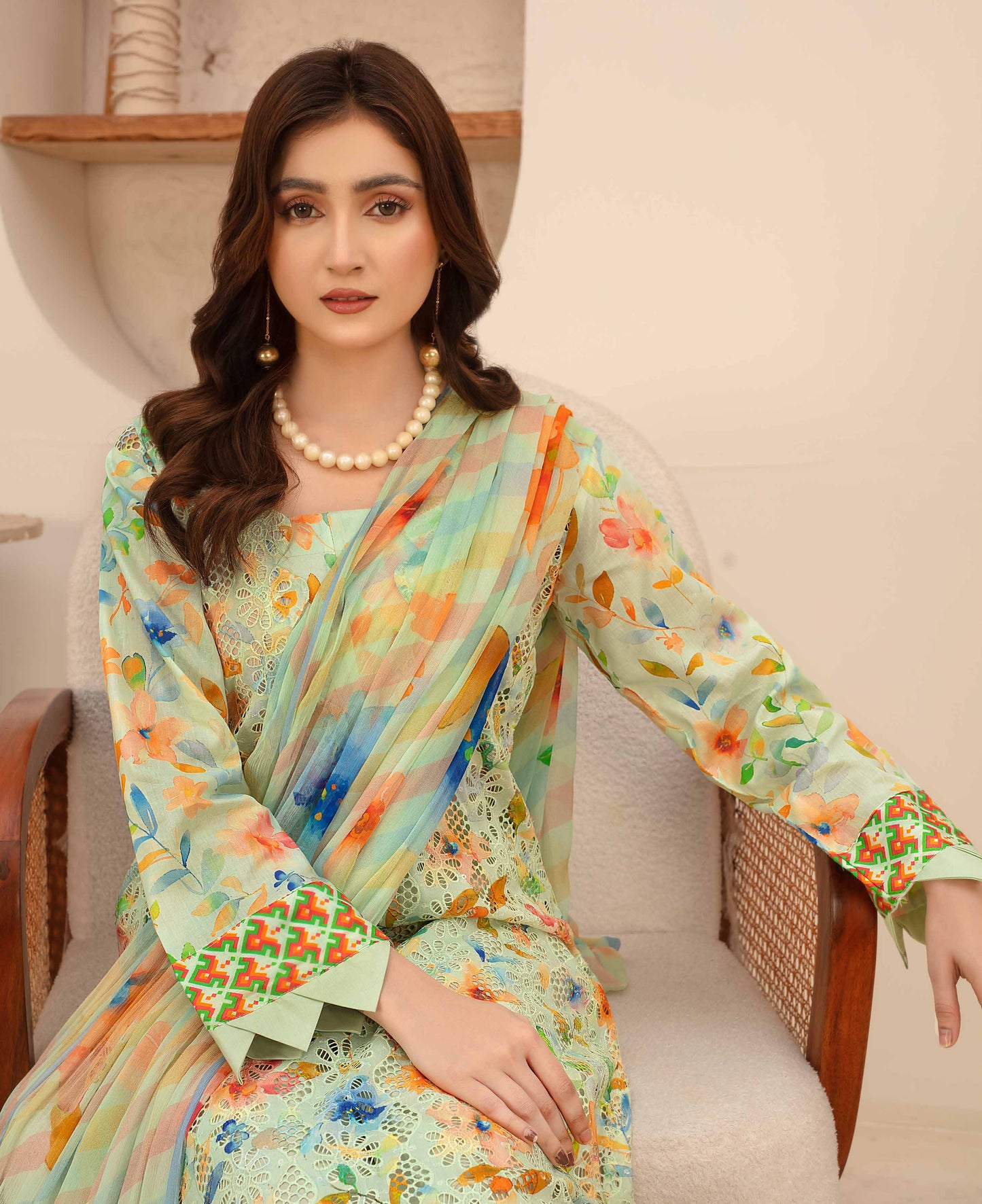 Amelle Dress 8 – Unstitched 3-Piece Set