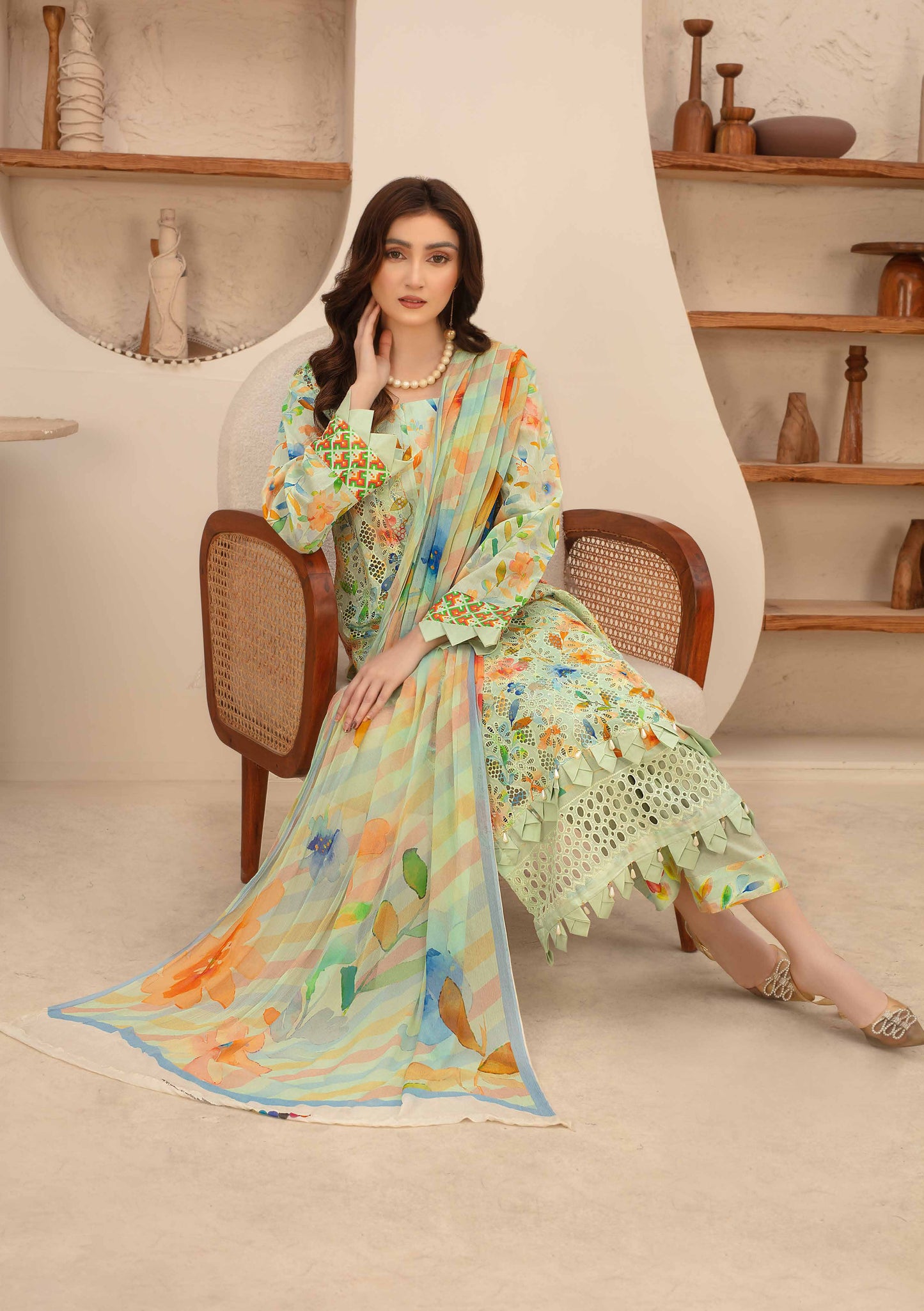 Amelle Dress 8 – Unstitched 3-Piece Set