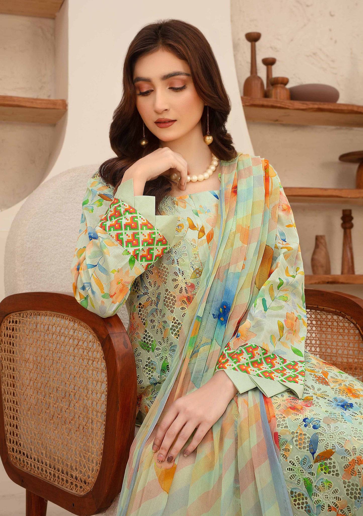 Amelle Dress 8 – Unstitched 3-Piece Set