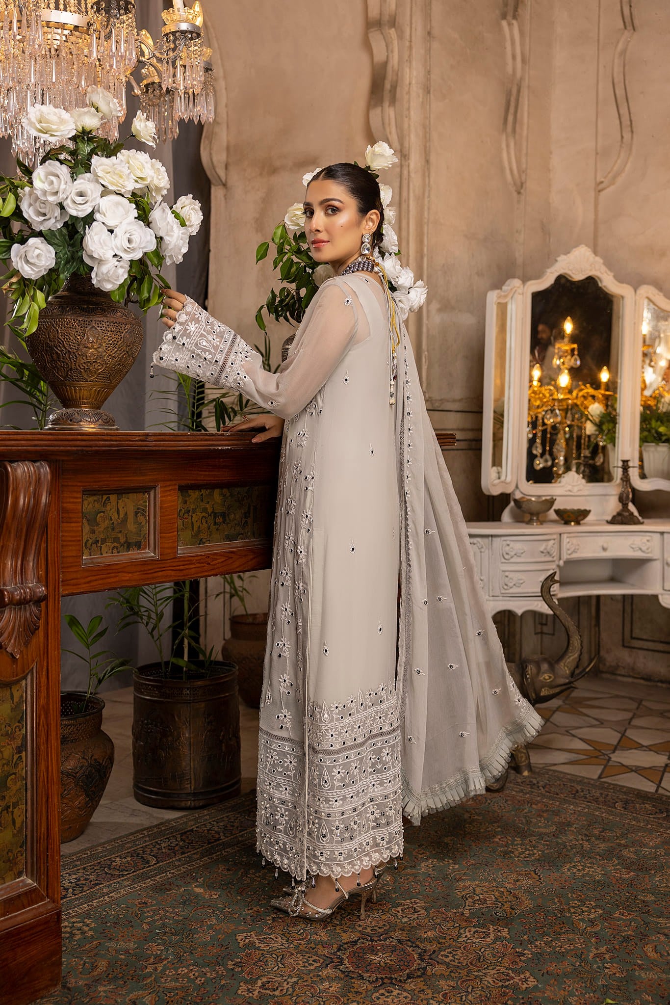 Cloud Grey - Unstitched 3-Piece Set