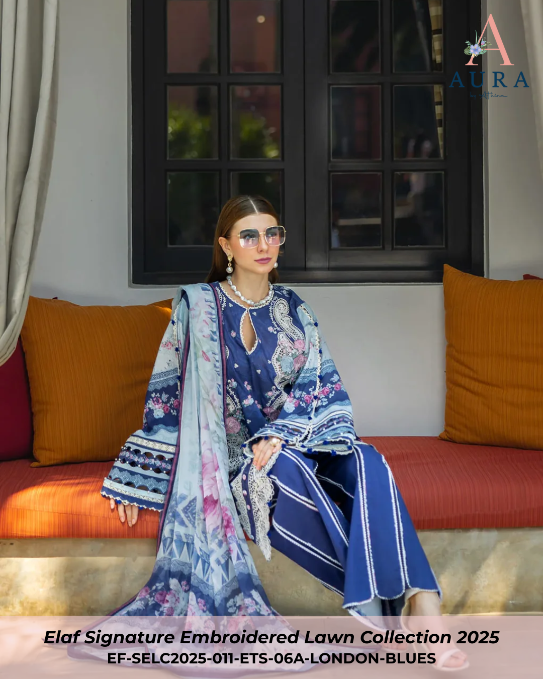 LONDON BLUES - ETS-06A - Unstitched 3-Piece Suit