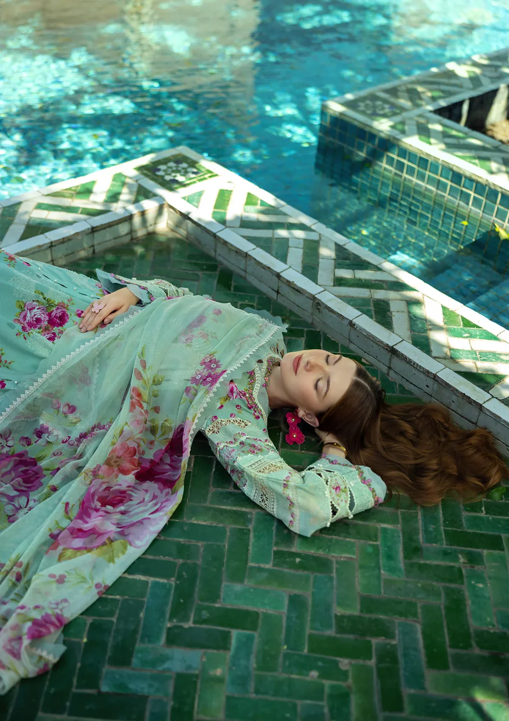 TURQUOISE - ETS-03A - Unstitched 3-Piece Suit