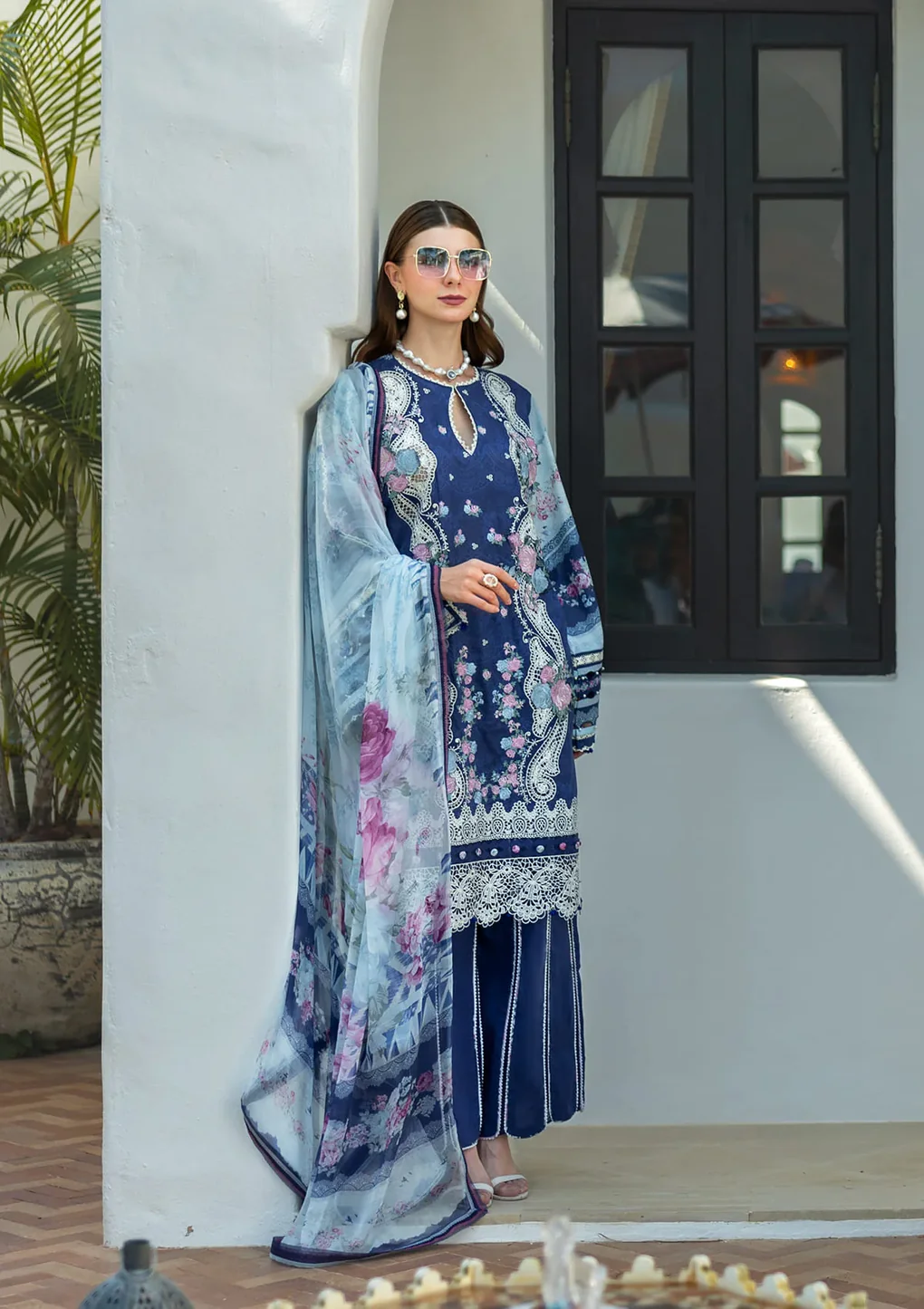 LONDON BLUES - ETS-06A - Unstitched 3-Piece Suit