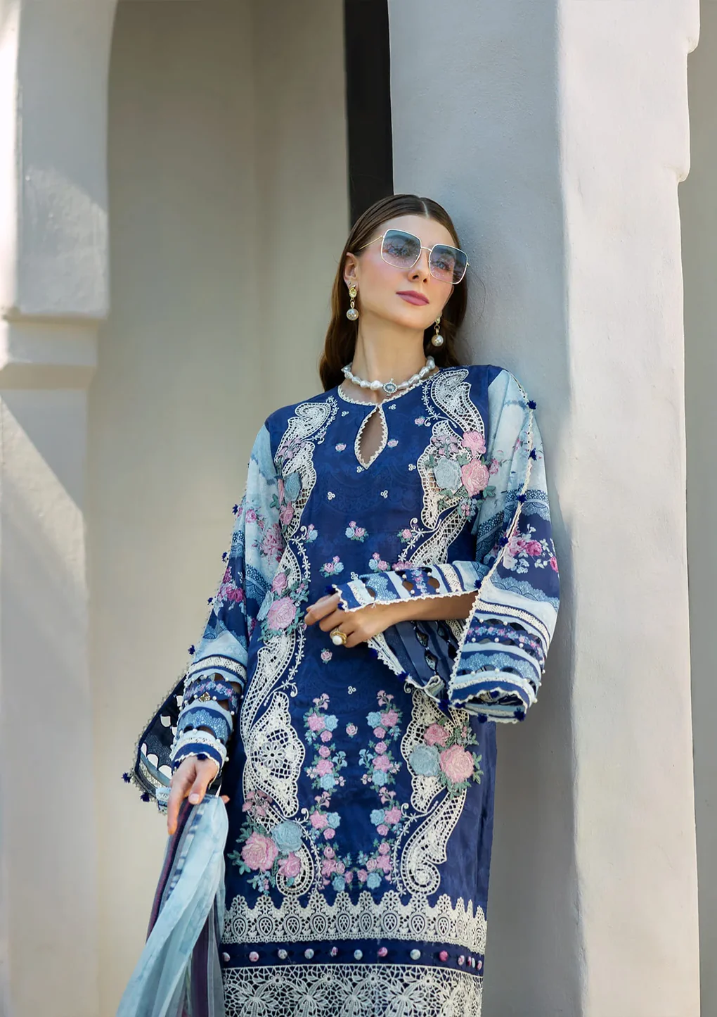 LONDON BLUES - ETS-06A - Unstitched 3-Piece Suit