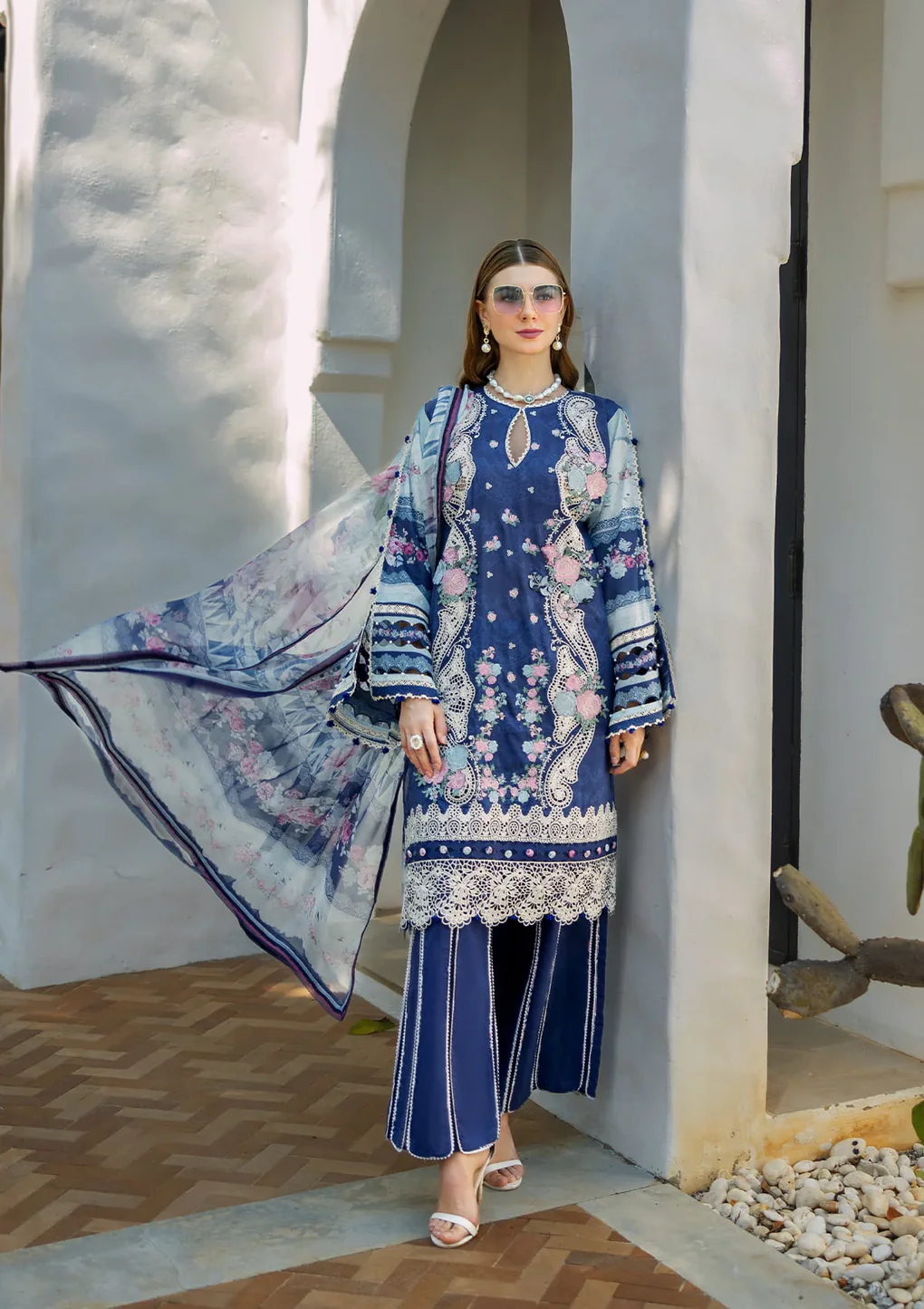 LONDON BLUES - ETS-06A - Unstitched 3-Piece Suit