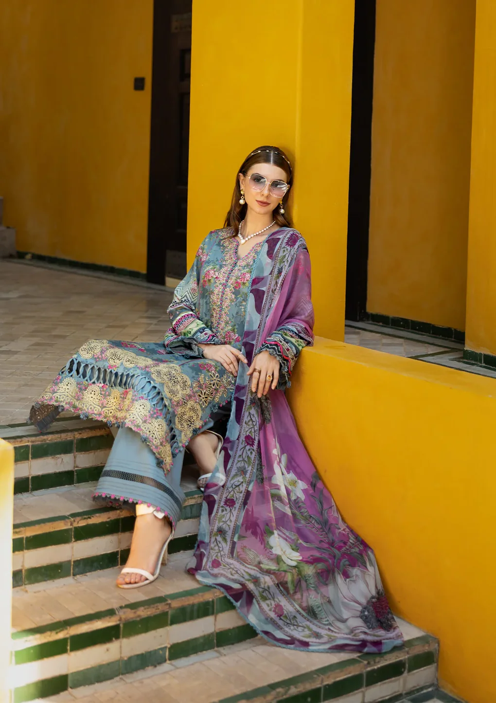 GLORY - ETS-07B - Unstitched 3-Piece Suit
