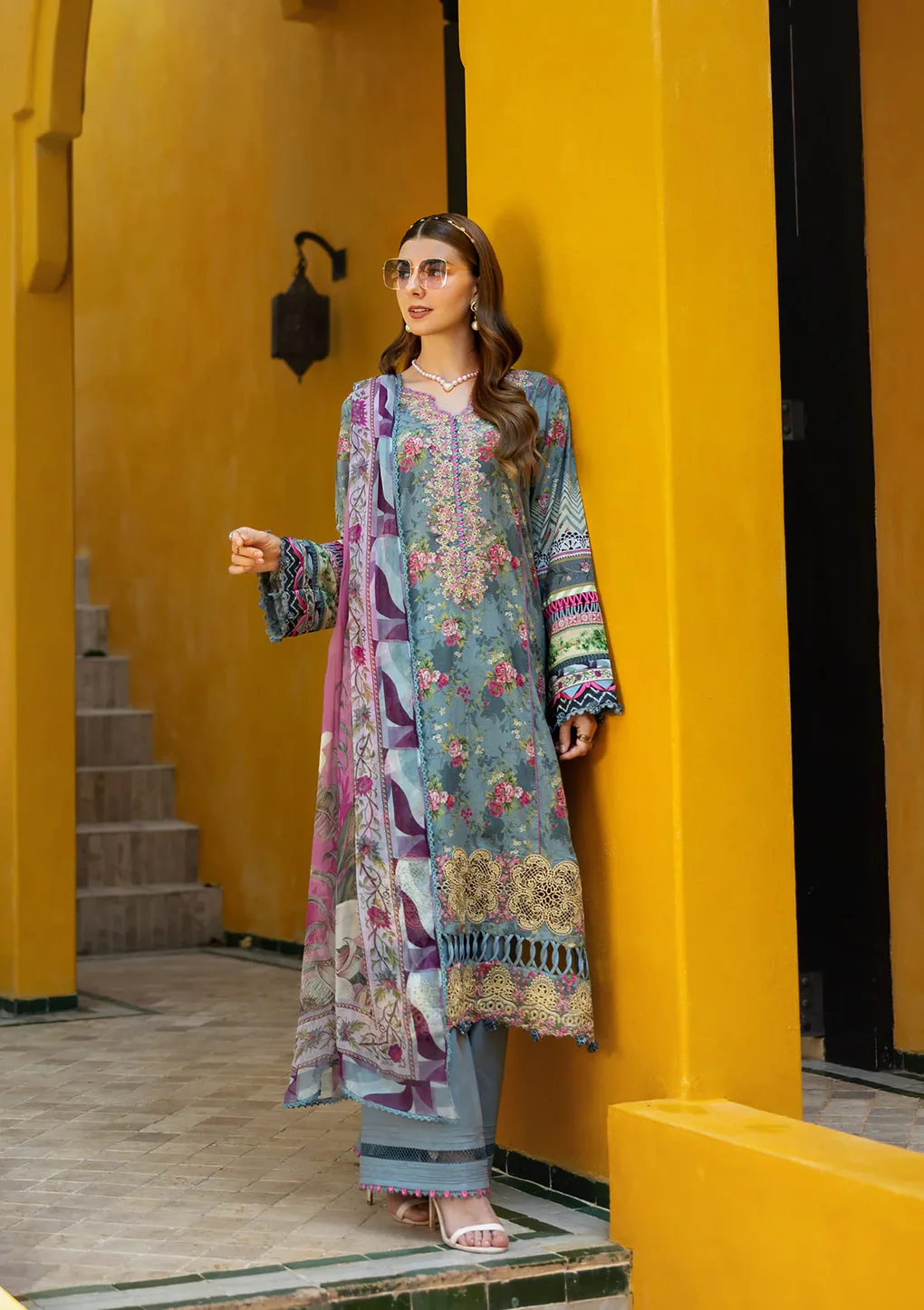GLORY - ETS-07B - Unstitched 3-Piece Suit