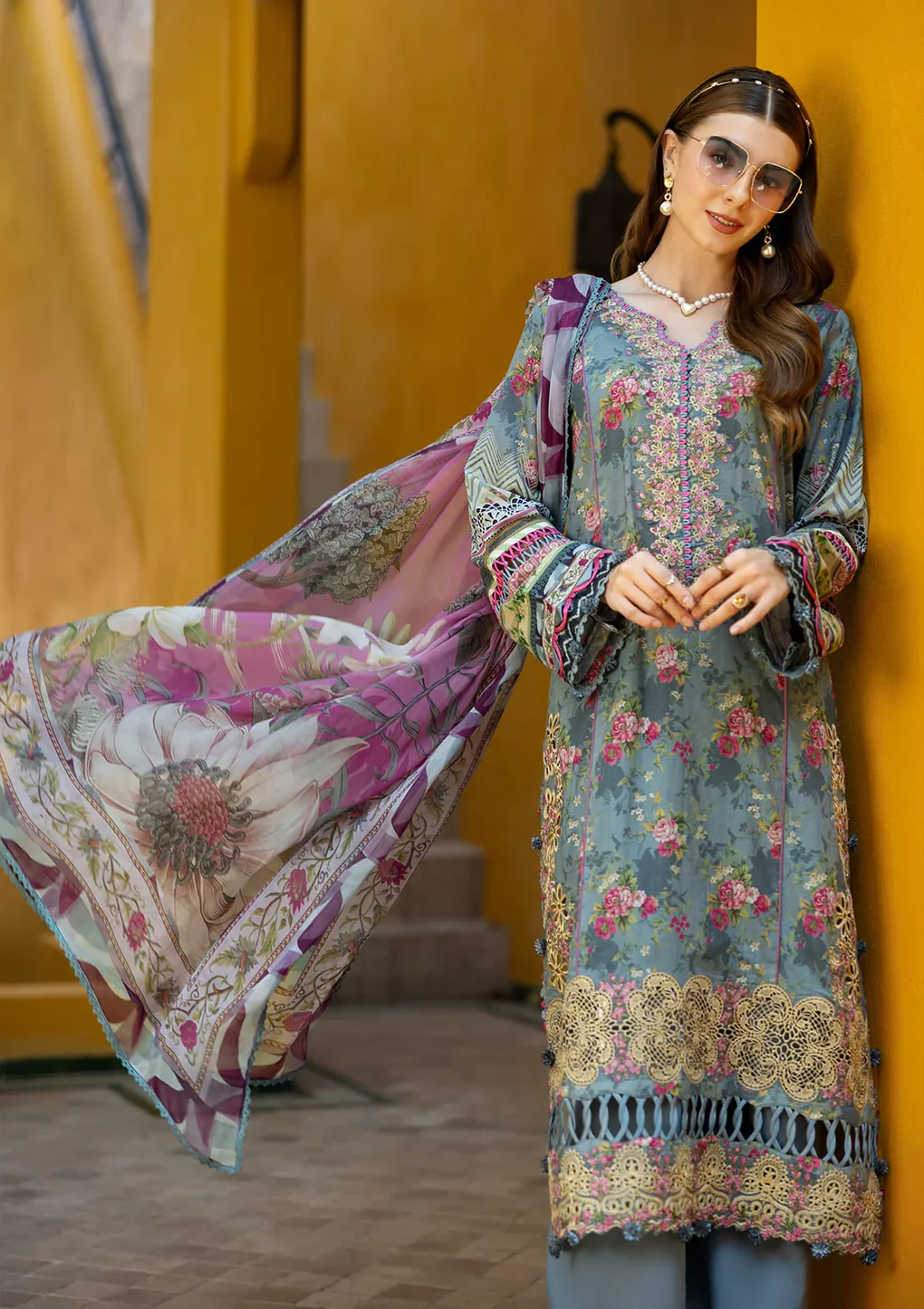 GLORY - ETS-07B - Unstitched 3-Piece Suit