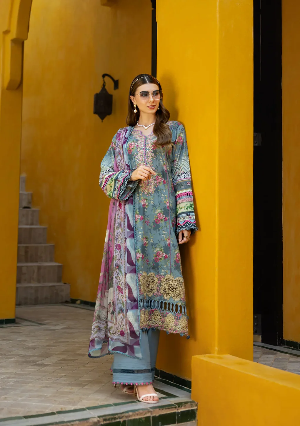 GLORY - ETS-07B - Unstitched 3-Piece Suit