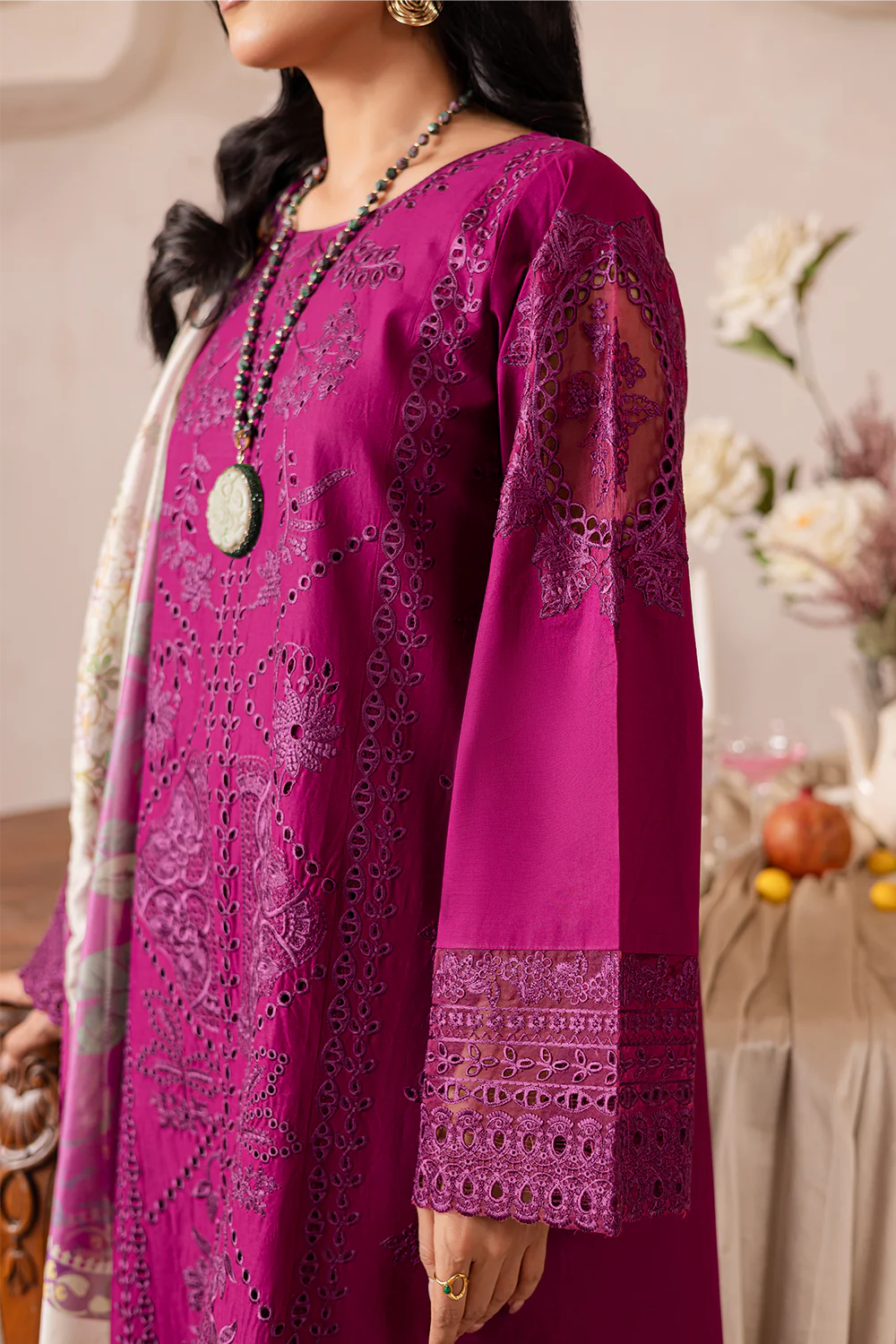 FL-25-02 Magenta - Stitched 3-Piece Suit
