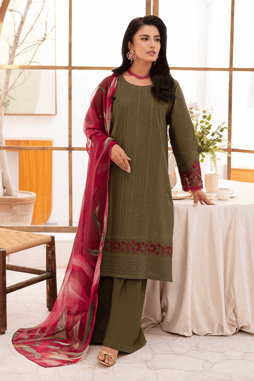 FL-25-03 Green - Stitched 3-Piece Suit
