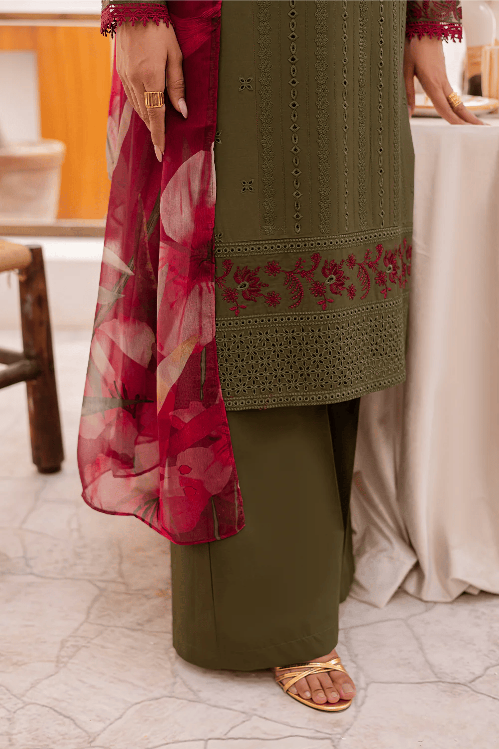 FL-25-03 Green - Stitched 3-Piece Suit