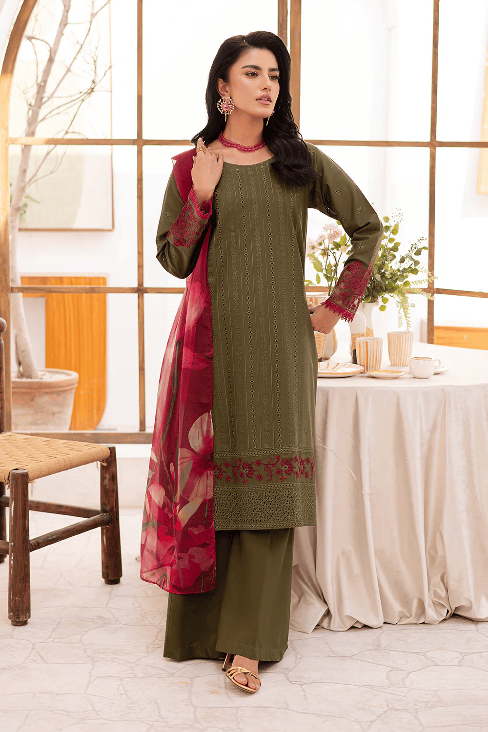 FL-25-03 Green - Stitched 3-Piece Suit