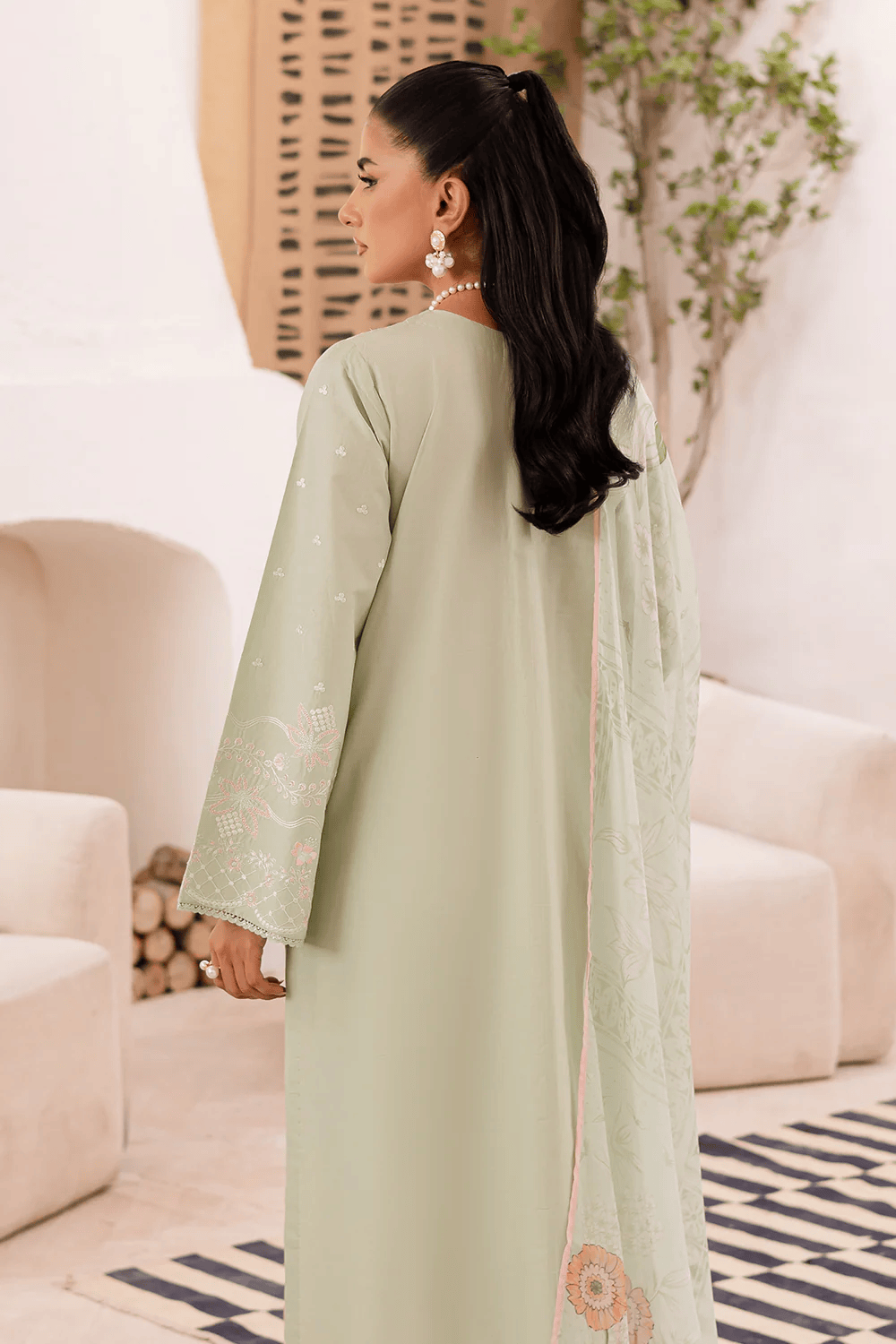 FL-25-06 Pastel Green - Stitched 3-Piece Suit