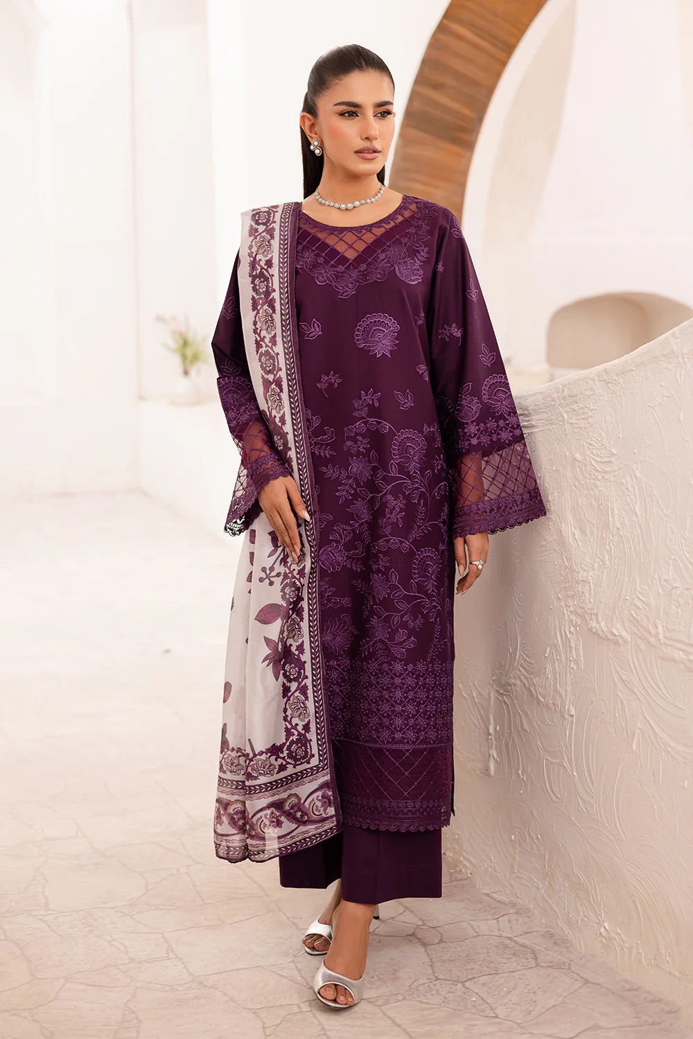FL-25-08 Plum - Stitched 3-Piece Suit