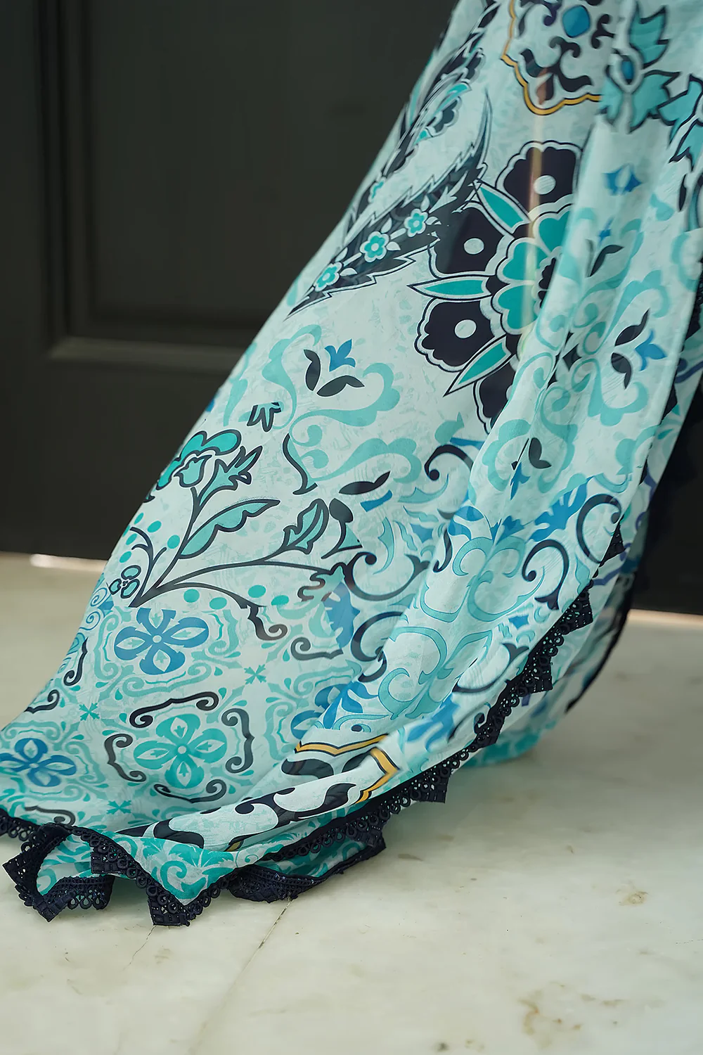 Oceanveil – Unstitched 3-Piece Set