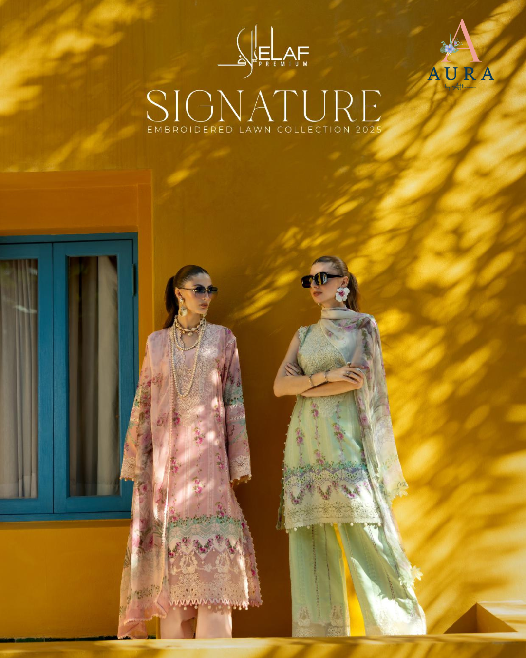 Elaf Signature Embroidered Lawn Collection 2025