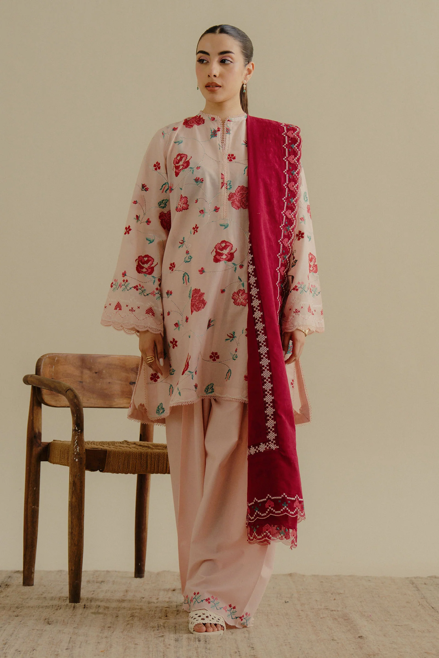 ZUFRA 6A - Unstitched 3-Piece Suit