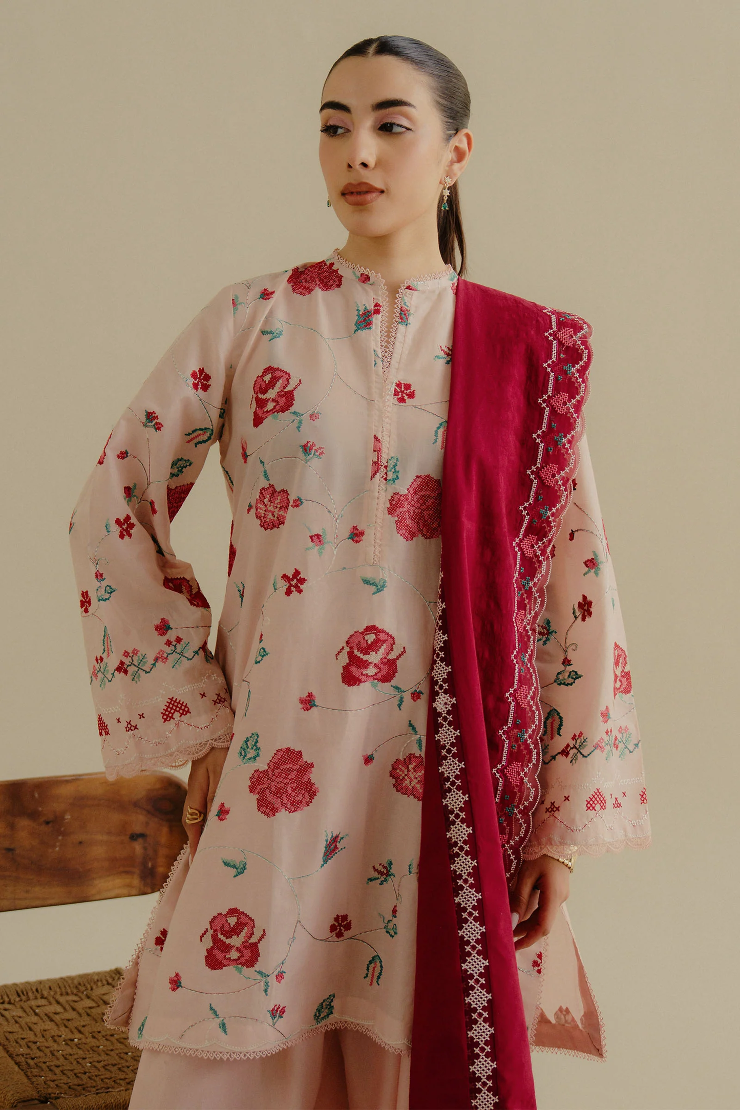 ZUFRA 6A - Unstitched 3-Piece Suit