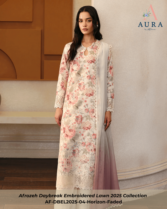 Horizon Faded- Unstitched 3-Piece Set