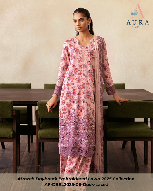 Dusk Laced - Unstitched 3-Piece Set