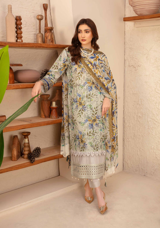 Amelle Dress 6 – Unstitched 3-Piece Set