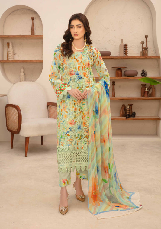 Amelle Dress 8 – Unstitched 3-Piece Set