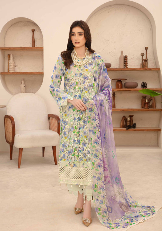 Amelle Dress 10 – Unstitched 3-Piece Set