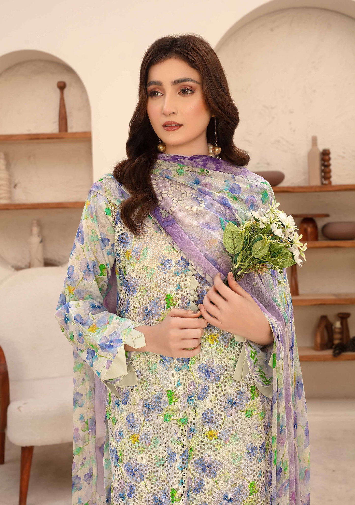 Amelle Dress 10 – Unstitched 3-Piece Set