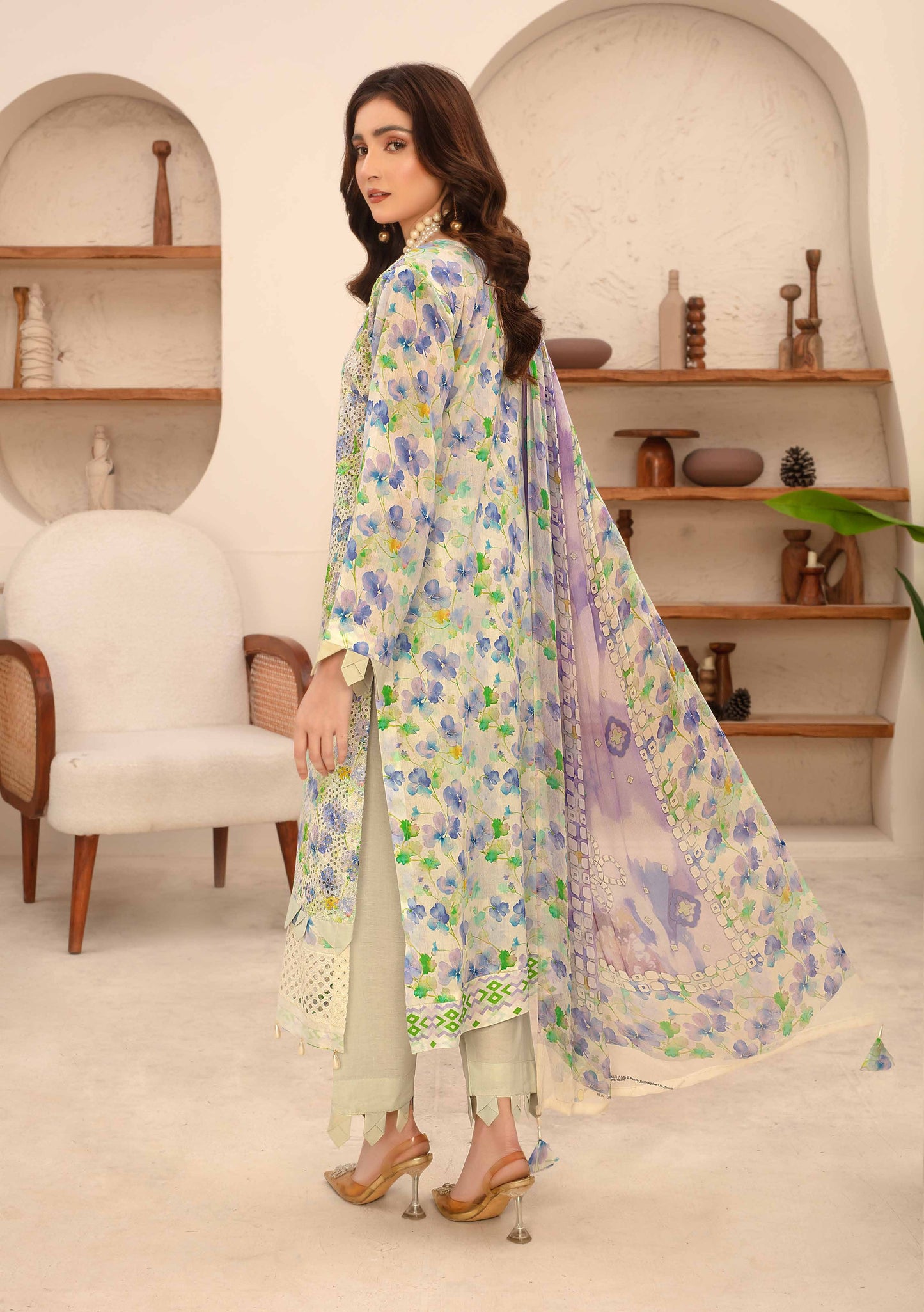 Amelle Dress 10 – Unstitched 3-Piece Set