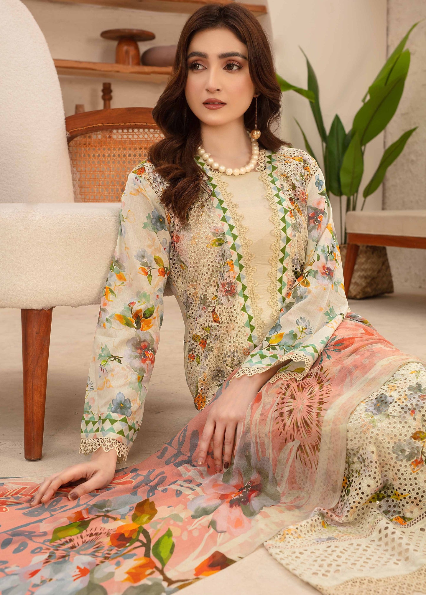 Amelle Dress 9 – Unstitched 3-Piece Set