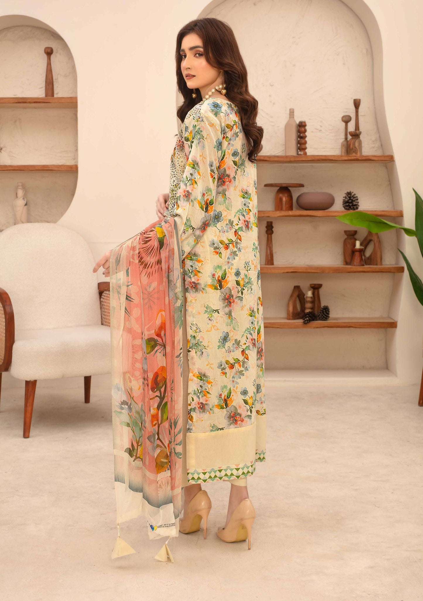 Amelle Dress 9 – Unstitched 3-Piece Set