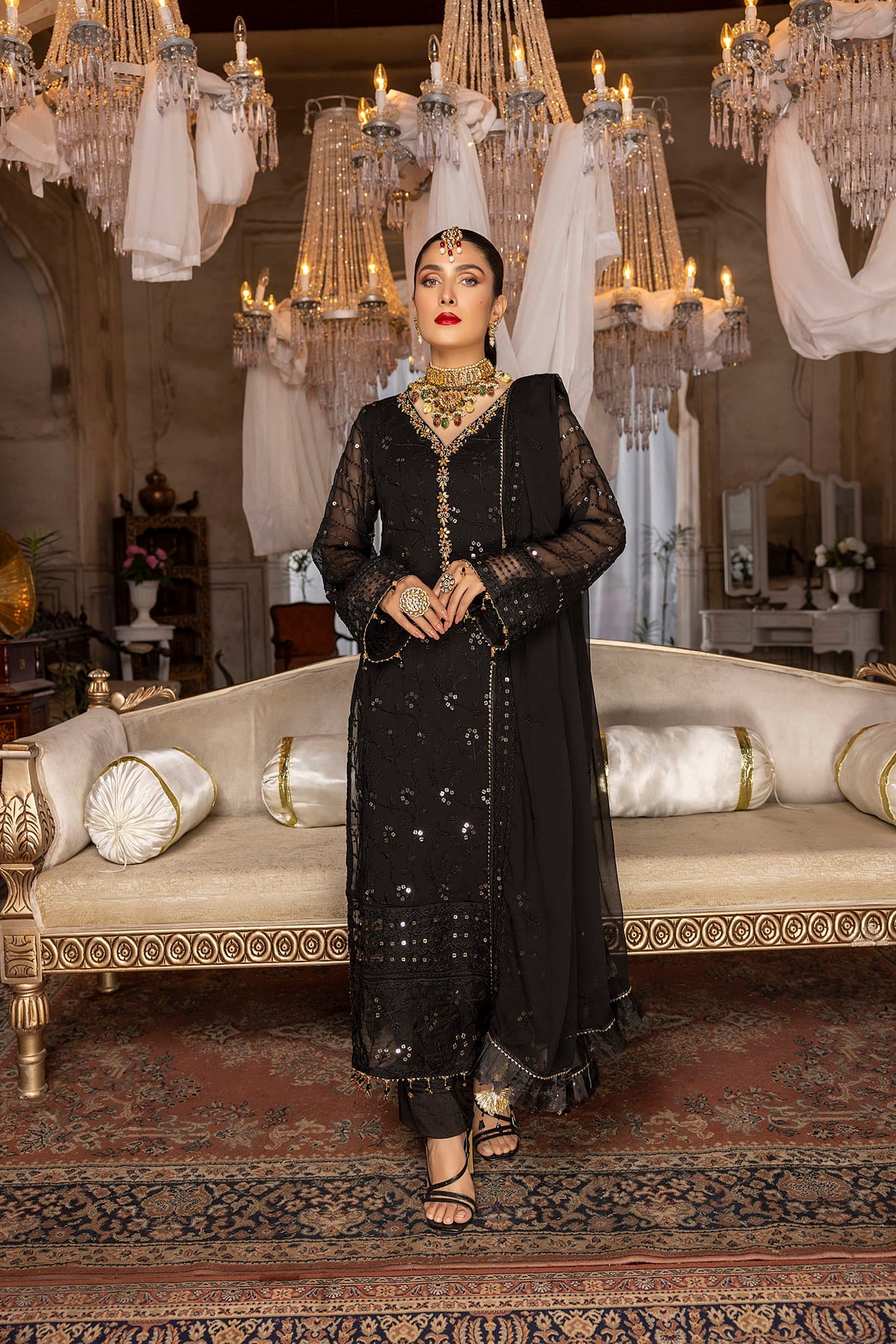 Black Orchid - Unstitched 3-Piece Set