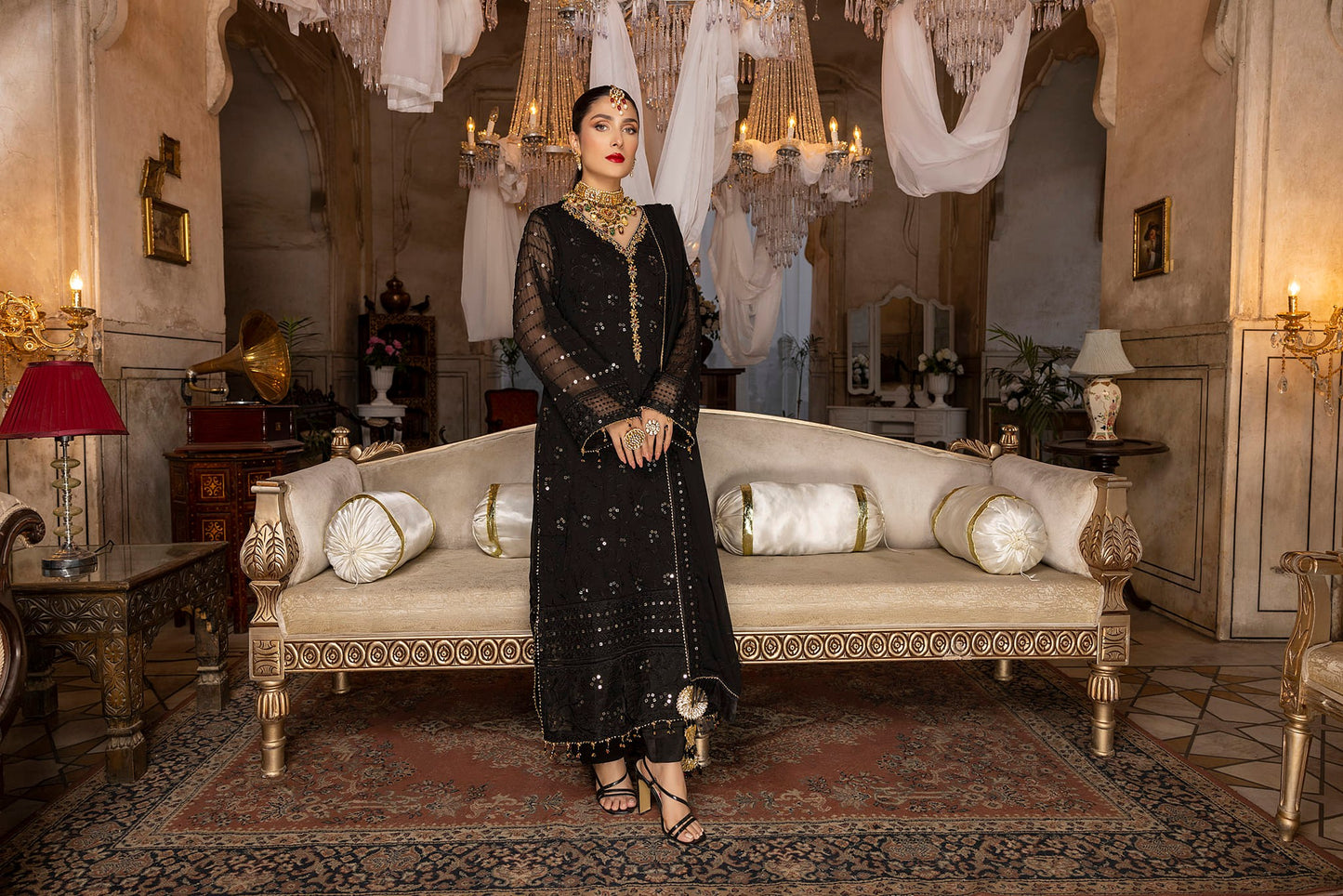 Black Orchid - Unstitched 3-Piece Set