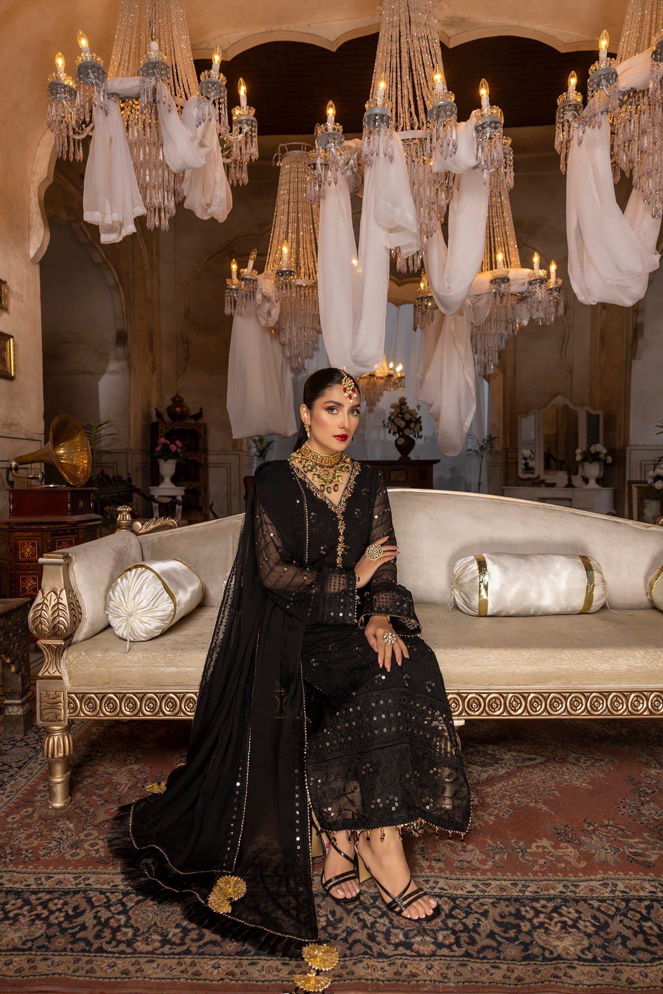 Black Orchid - Unstitched 3-Piece Set