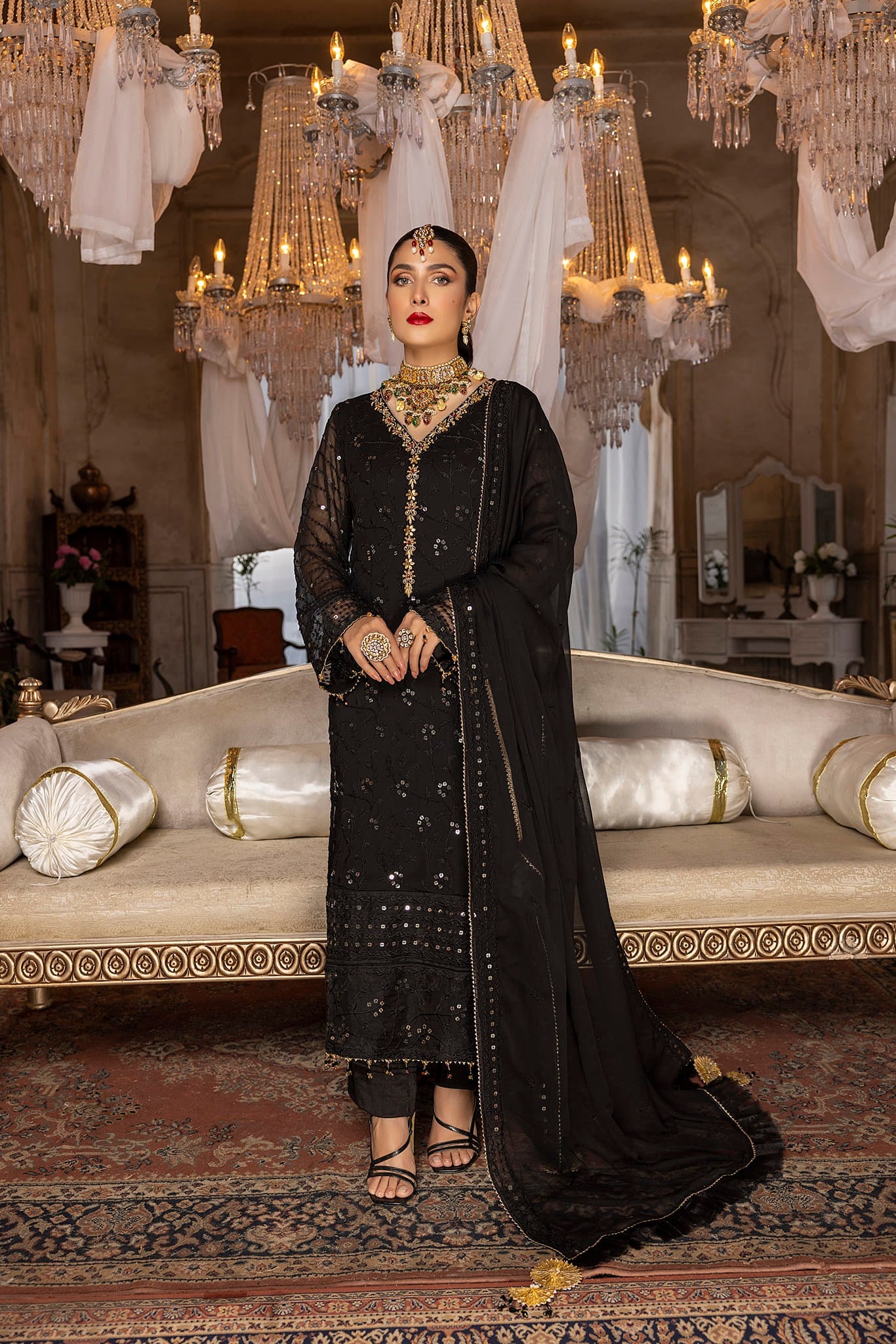 Black Orchid - Unstitched 3-Piece Set