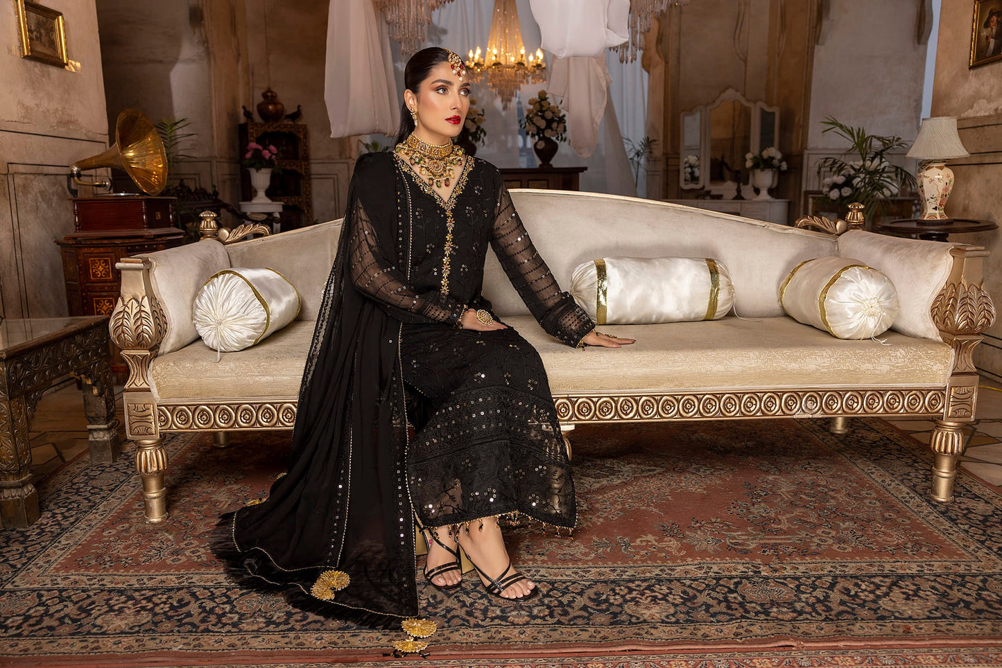 Black Orchid - Unstitched 3-Piece Set