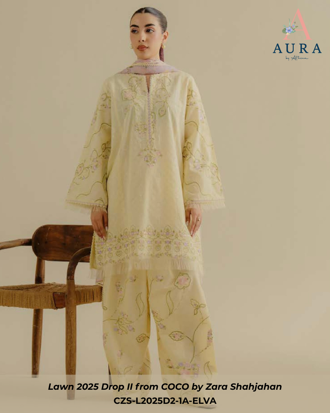ELVA 1A - Unstitched 3-Piece Suit
