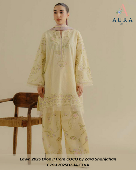 ELVA 1A - Unstitched 3-Piece Suit