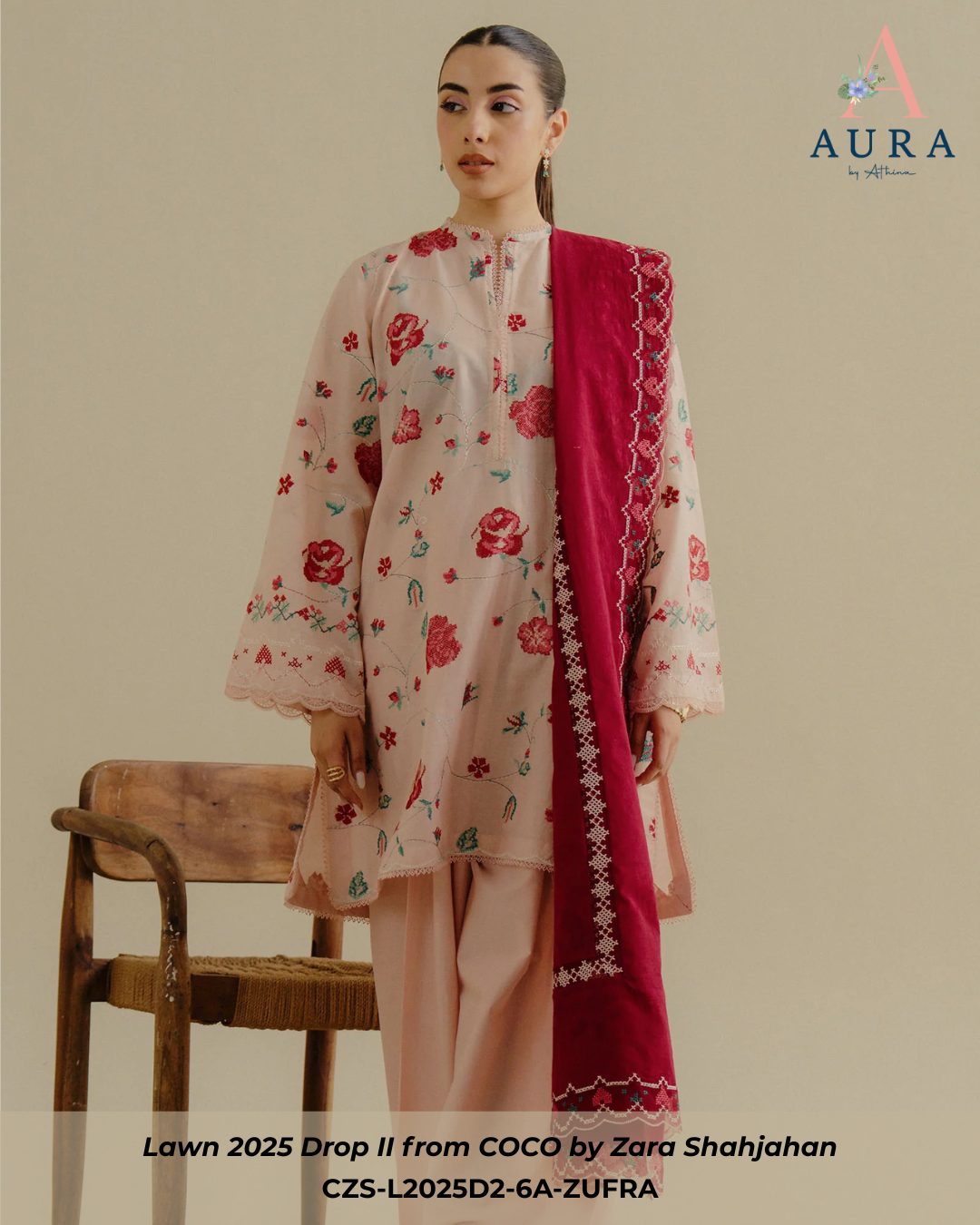 ZUFRA 6A - Unstitched 3-Piece Suit