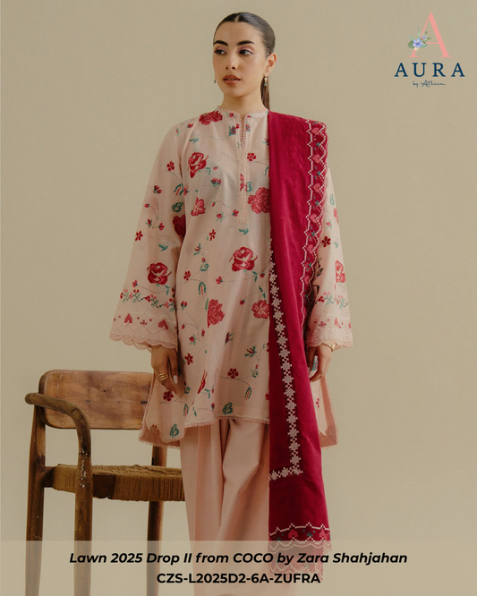 ZUFRA 6A - Unstitched 3-Piece Suit