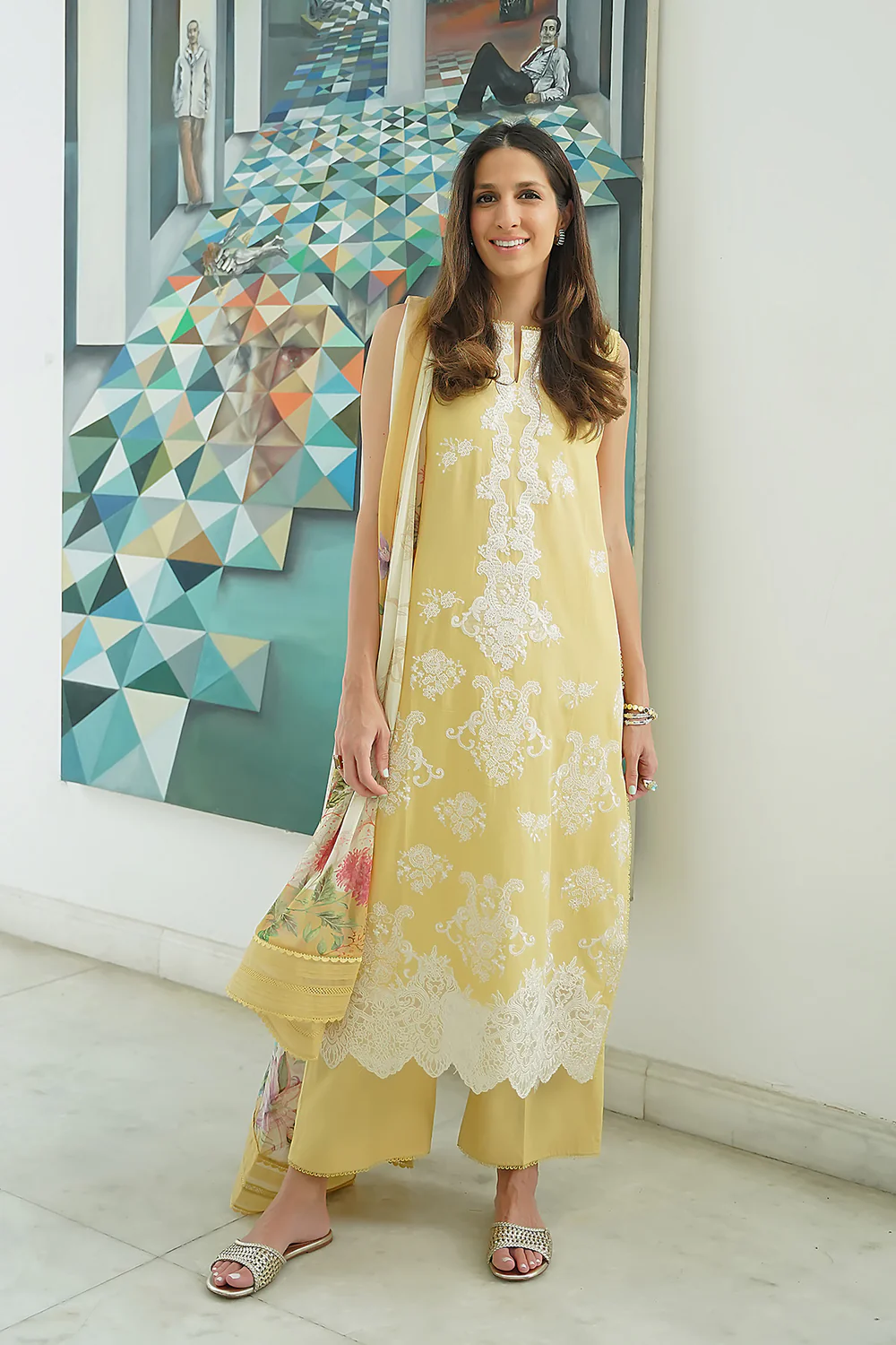 Citrus Bloom – Unstitched 3PC Set