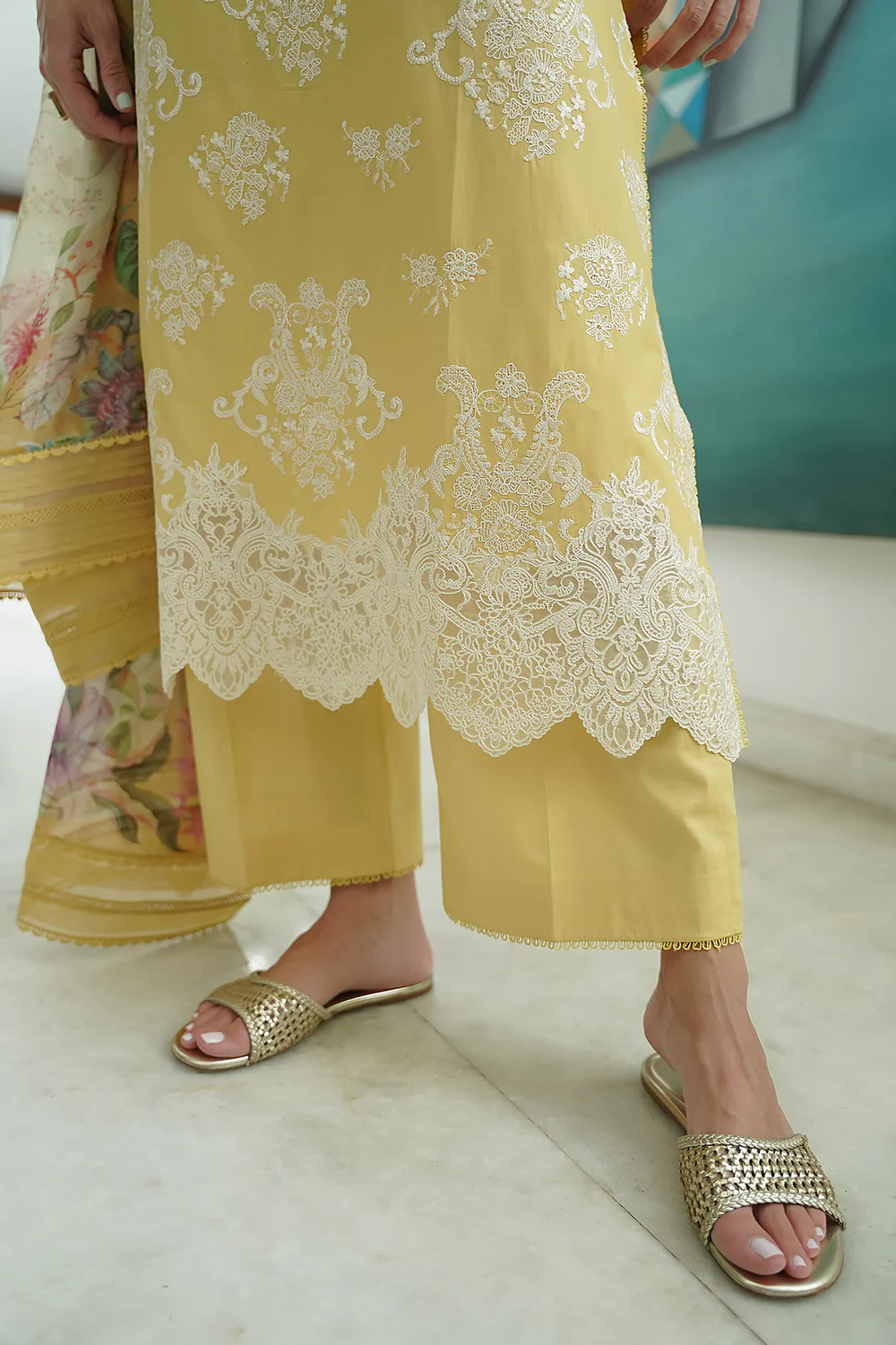 Citrus Bloom – Unstitched 3PC Set