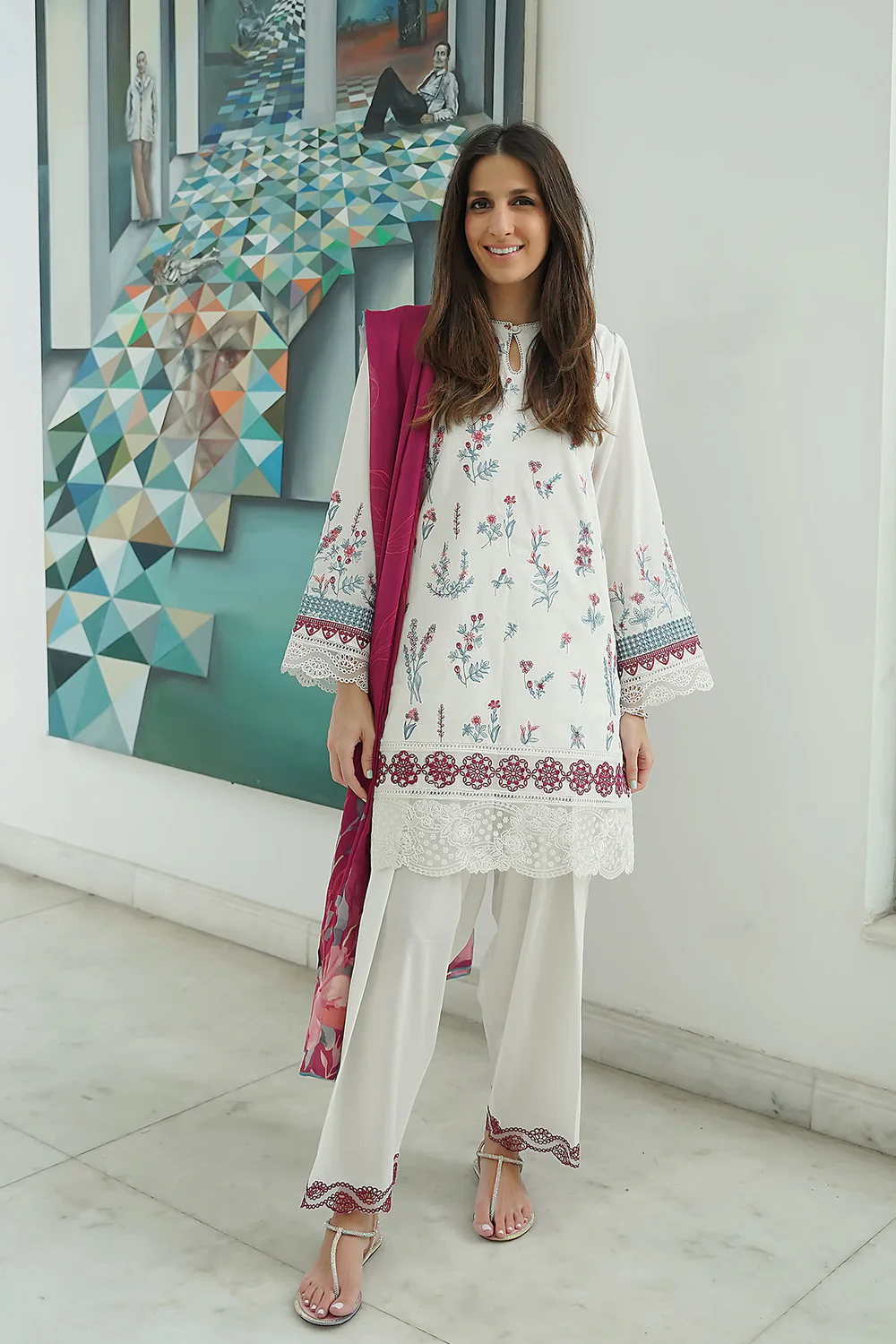 Dream Plum – Unstitched 3PC Set