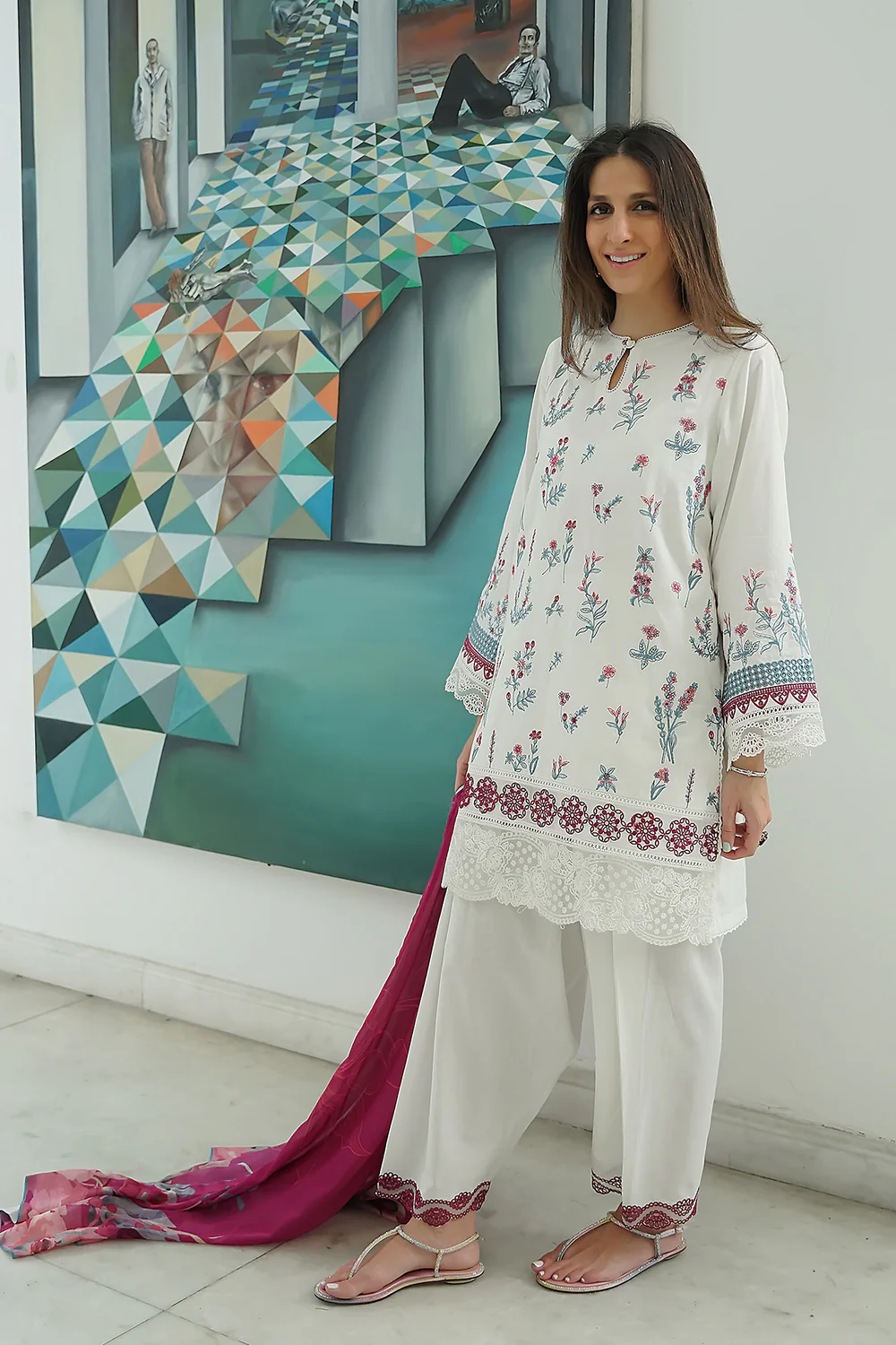 Dream Plum – Unstitched 3PC Set