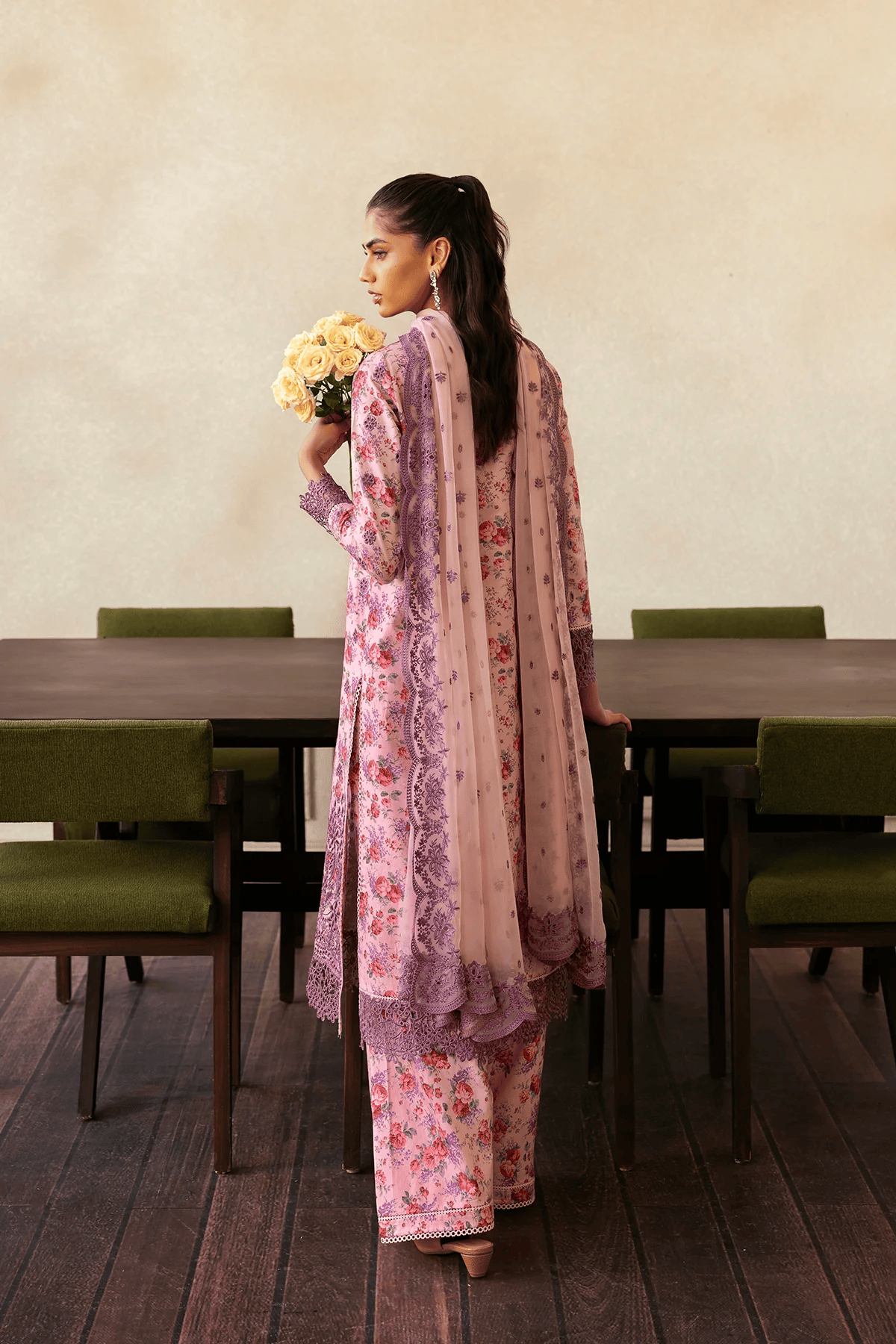 Dusk Laced - Unstitched 3-Piece Set