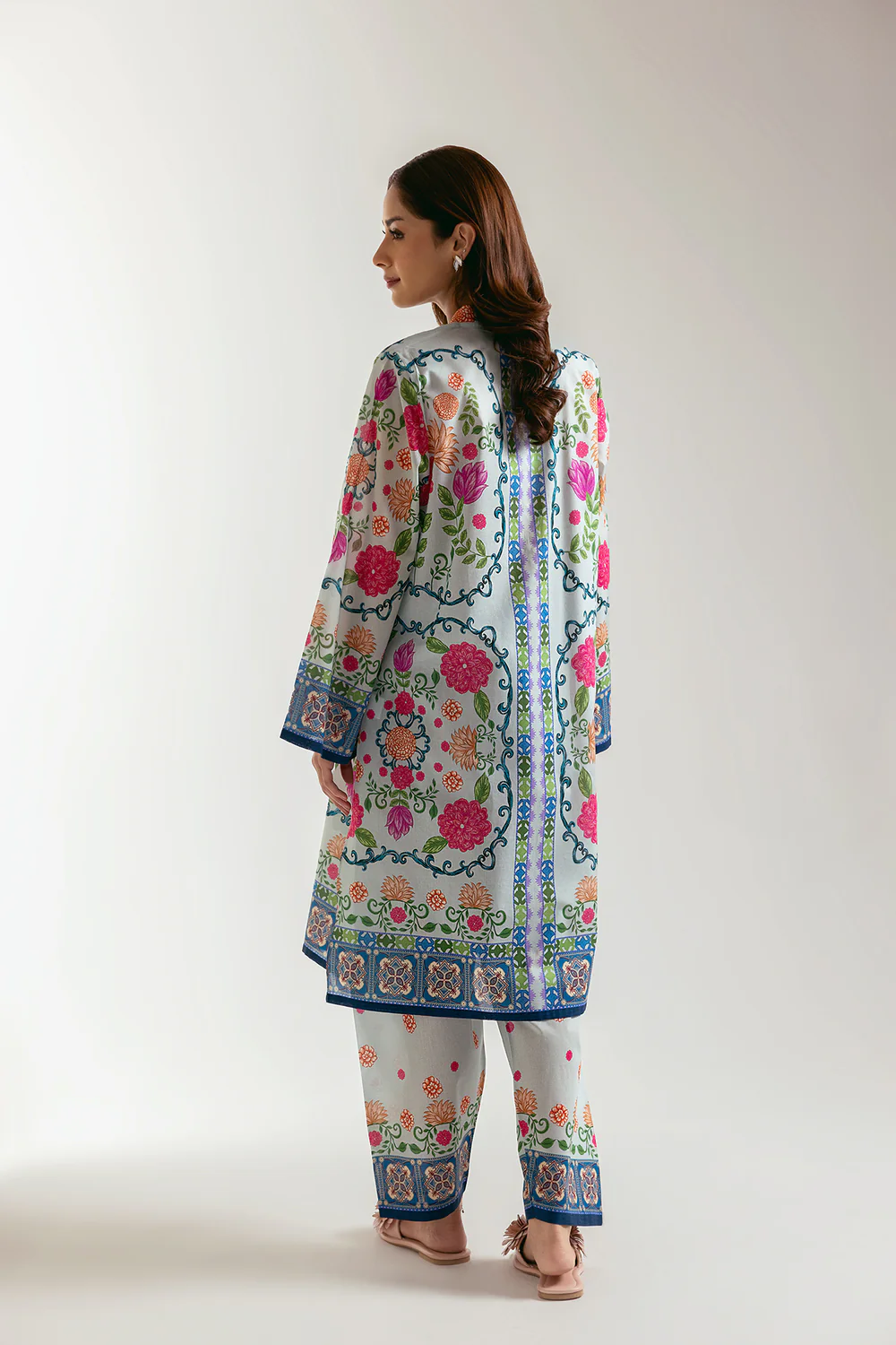 ETHNC PALE GREEN E6132/102/721 - Stitched 2-Piece Set