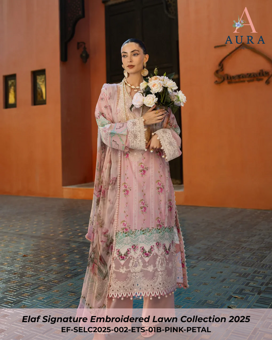 PINK PETAL - ETS-01B - Unstitched 3-Piece Suit